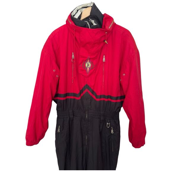 Bogner Vintage Ski Suit One Piece Snowsuit Snow Bib Size 36 - Picture 2 of 15